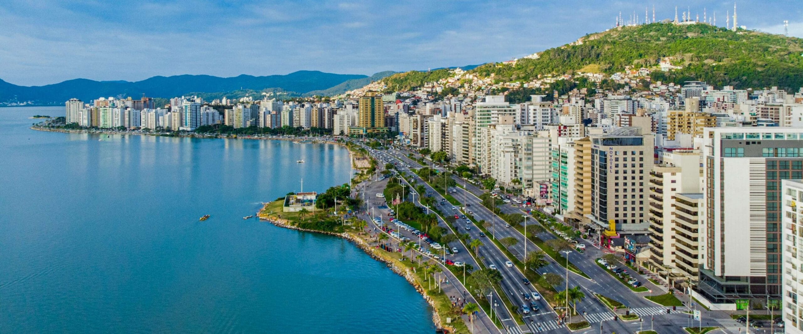 Vista aérea do Centro de Florianópolis