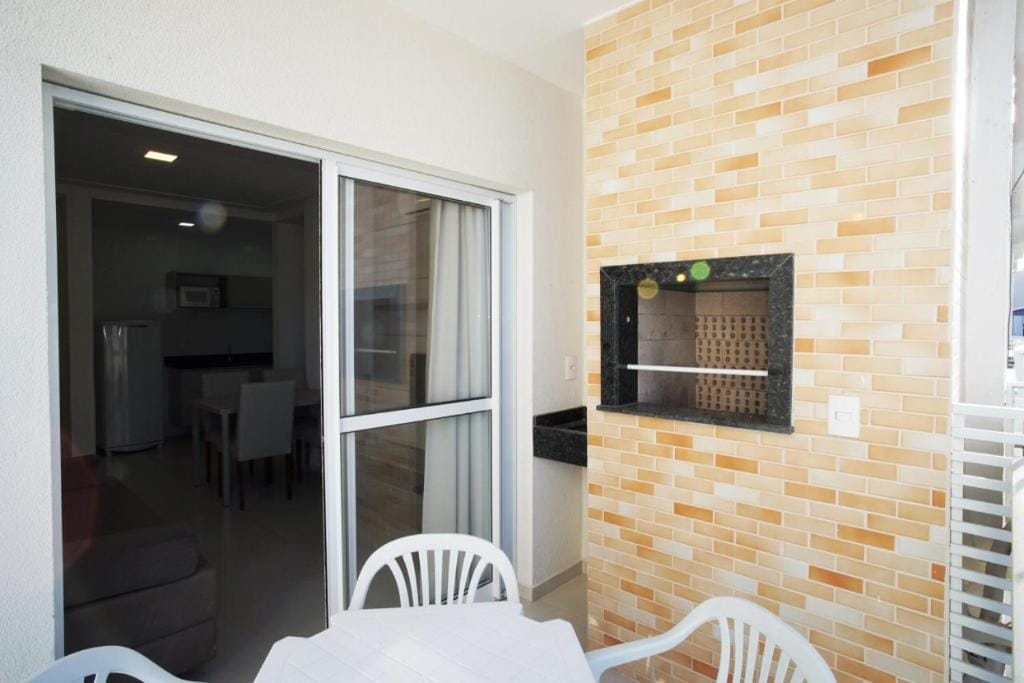 Apartamento com vista para o mar no Gaivotas Apart - Frente Mar